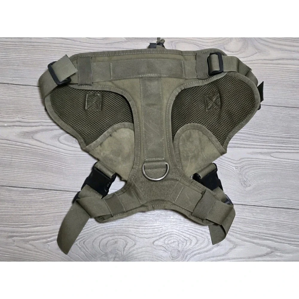 ONE TIGRIS Tactical Dog Harness MOLLE Vest Coyote Brown Size L